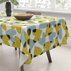 Linocut Hearts / Blue & Yellow Tablecloth Gallery Image 3
