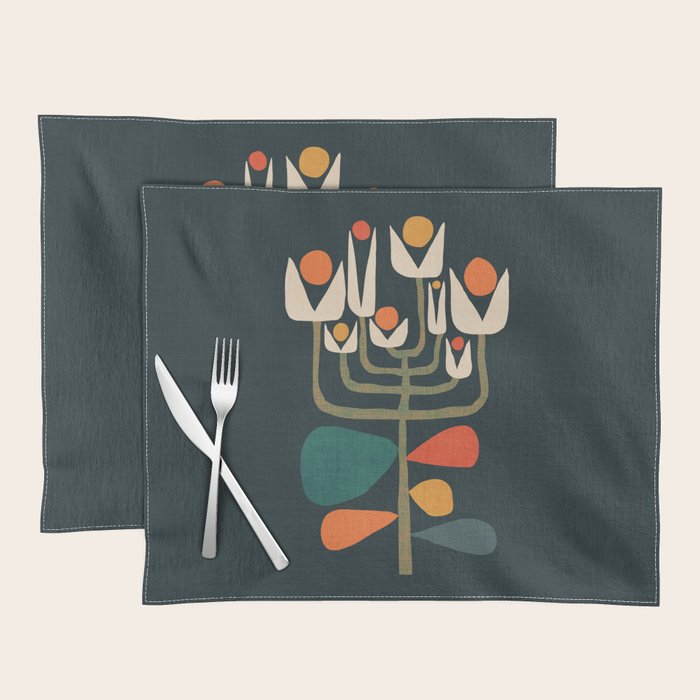 Retro botany Placemat Gallery Image 1