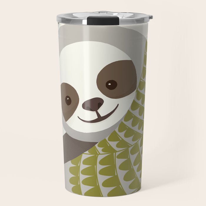 Whimsical Sloth Travel Mug Gallery Image 1