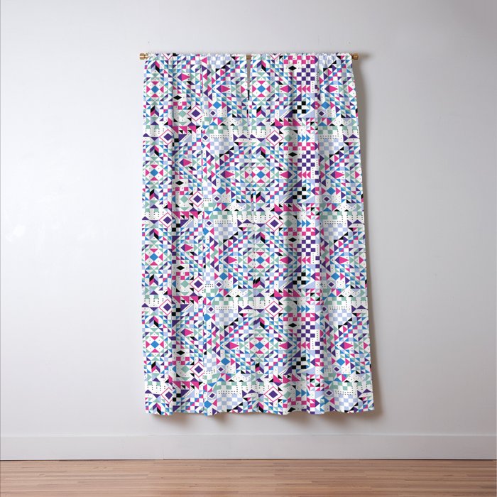 BM3 Tribal geometric Window Curtain Gallery Image 3