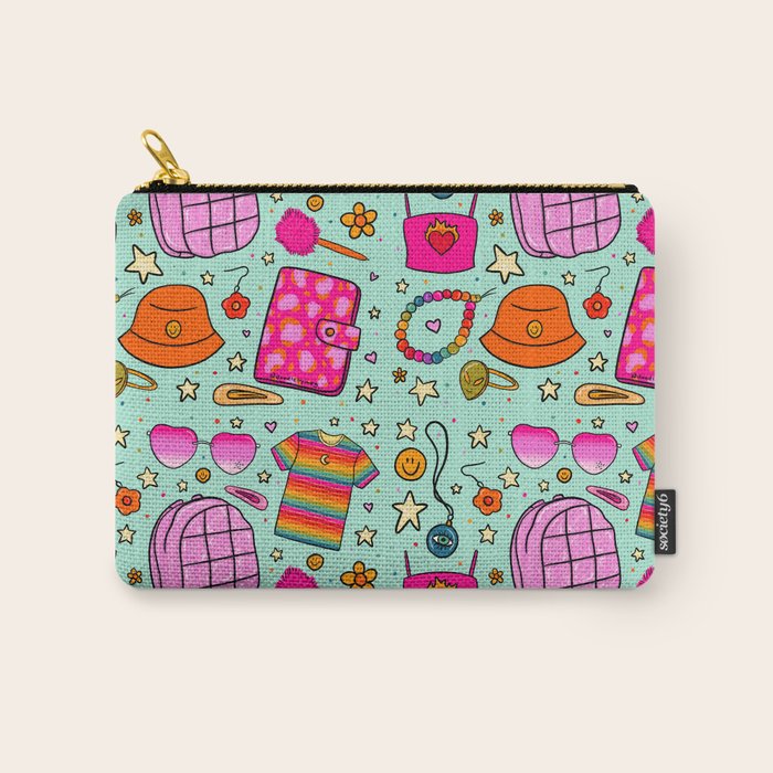 90's Things Print Carry All Pouch Gallery Image 1