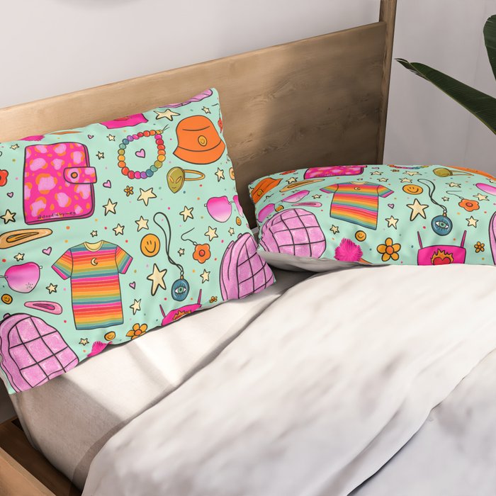 90's Things Print Pillow Sham Gallery Image 2