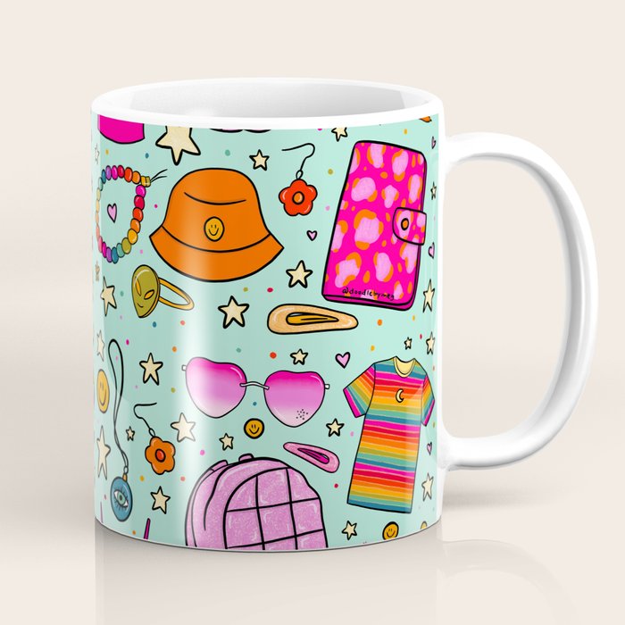 90's Things Print Coffee Mug Gallery Image 1