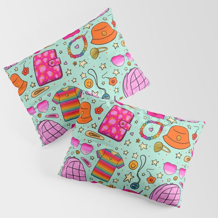 90's Things Print Pillow Sham Gallery Image 3