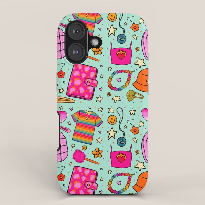 90's Things Print iPhone Case Gallery Image 1
