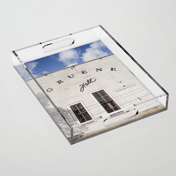 Gruene Hall Texas Photography Acrylic Tray Gallery Image 1