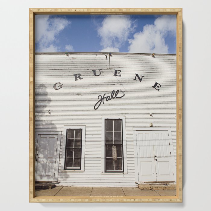 Gruene Hall Texas Photography Serving Tray Gallery Image 1