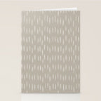Boho Prints, Raindrops, Beige, Minimalism, Abstract Art Stationery Card Gallery Image 2