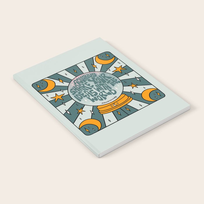 Aquarius Crystal Ball Notebook Gallery Image 2