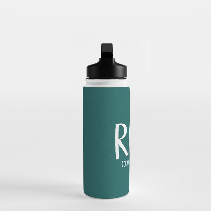 Rawr. I'm a Dinosaur. Turquoise. Water Bottle Gallery Image 3