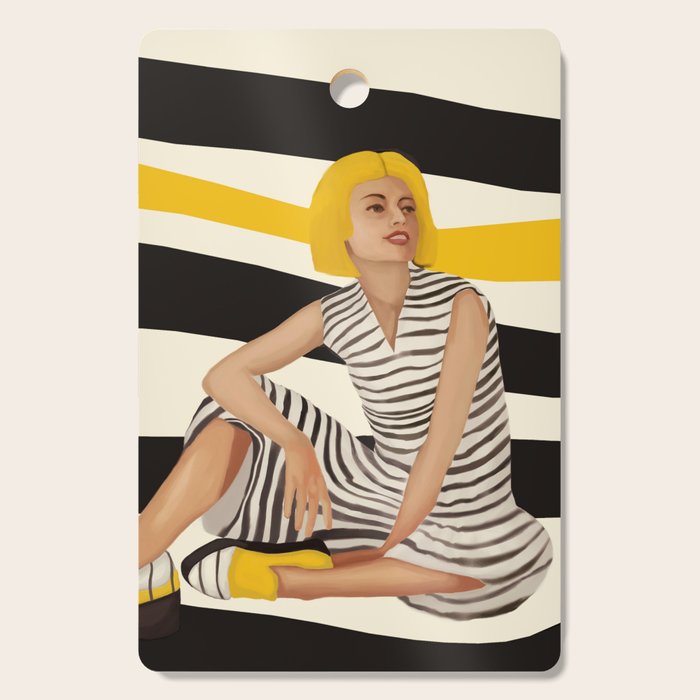 Yellow Noise Cutting Board Gallery Image 1