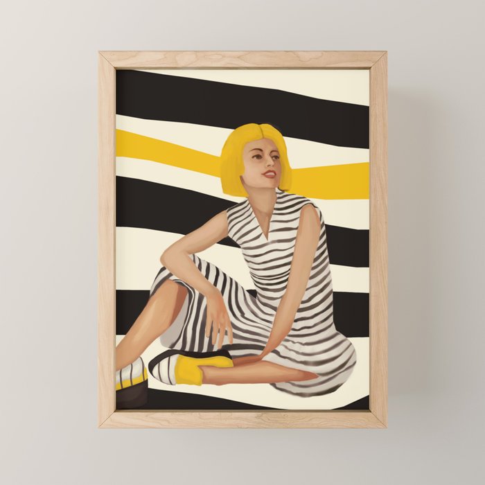 Yellow Noise Mini Art Print Gallery Image 1