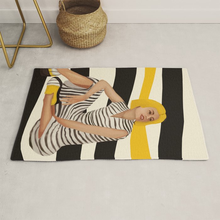 Yellow Noise Rug Gallery Image 1