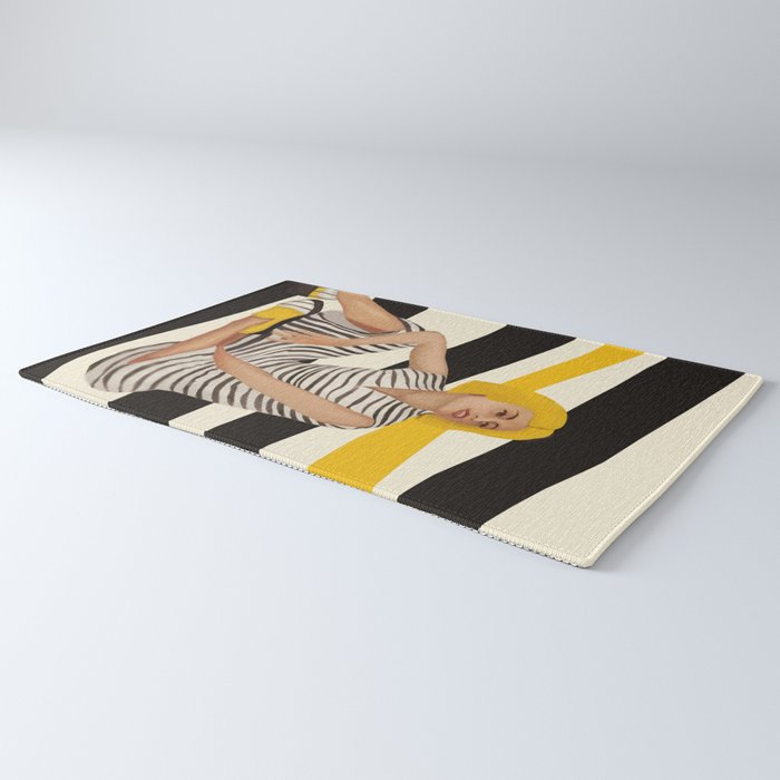 Yellow Noise Rug Gallery Image 3