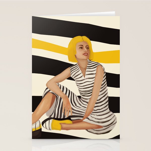 Yellow Noise Stationery Card Gallery Image 1