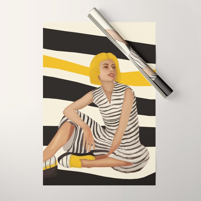Yellow Noise Wrapping Paper Gallery Image 1