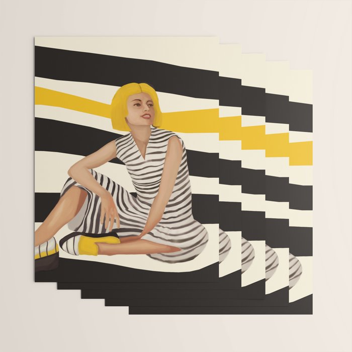 Yellow Noise Wrapping Paper Gallery Image 3