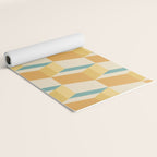 Cuboid Geometric Abstract Shapes Pattern XXVI Yoga Mat Gallery Image 2