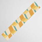 Cuboid Geometric Abstract Shapes Pattern XXVI Table Runner Gallery Image 3