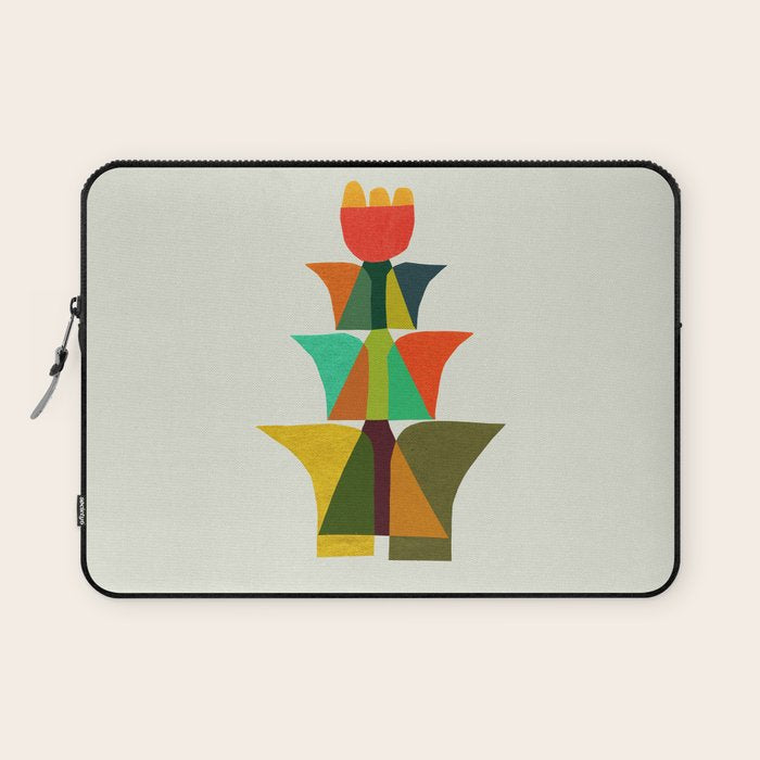 Whimsical bromeliad Laptop Sleeve Gallery Image 1