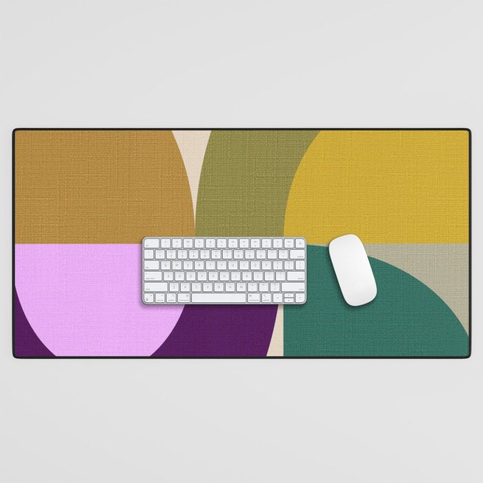 shapes mid century fall 21 Desk Mat Gallery Image 1