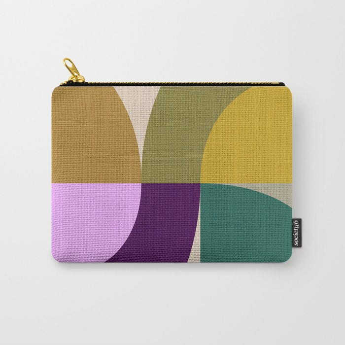 shapes mid century fall 21 Carry All Pouch Gallery Image 1