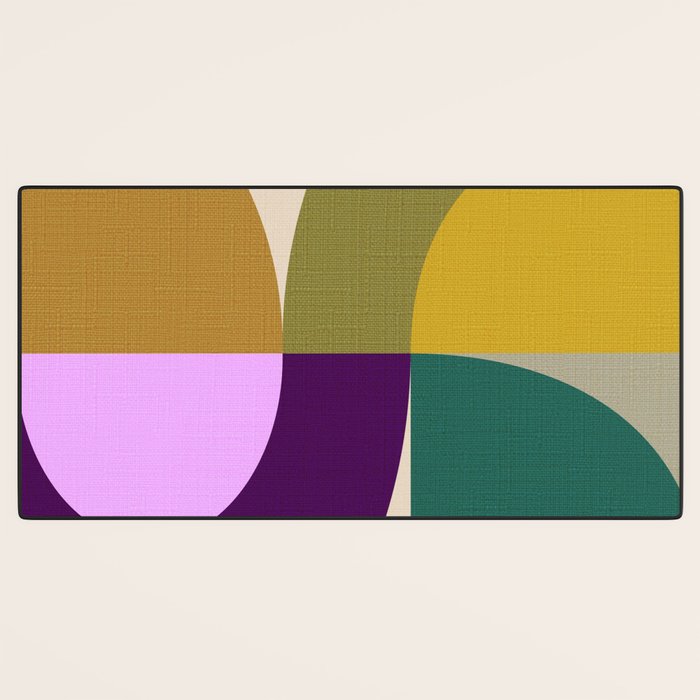 shapes mid century fall 21 Desk Mat Gallery Image 3