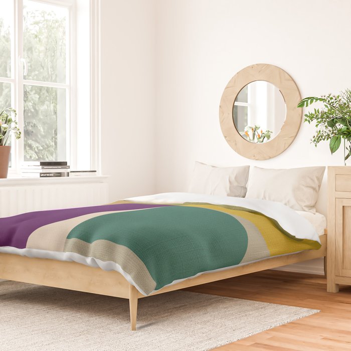 shapes mid century fall 21 Duvet Cover Gallery Image 2