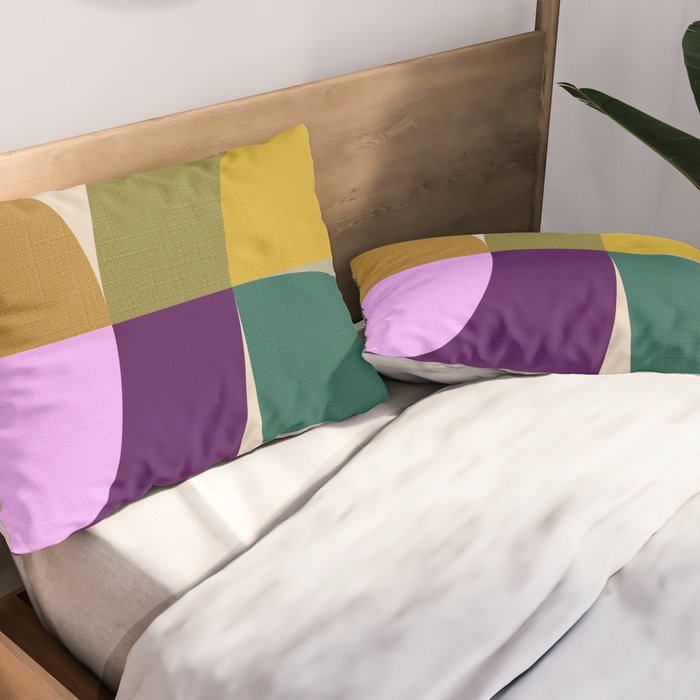 shapes mid century fall 21 Pillow Sham Gallery Image 2