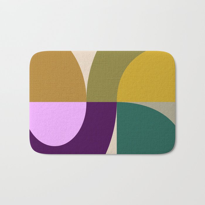 shapes mid century fall 21 Bath Mat Gallery Image 1