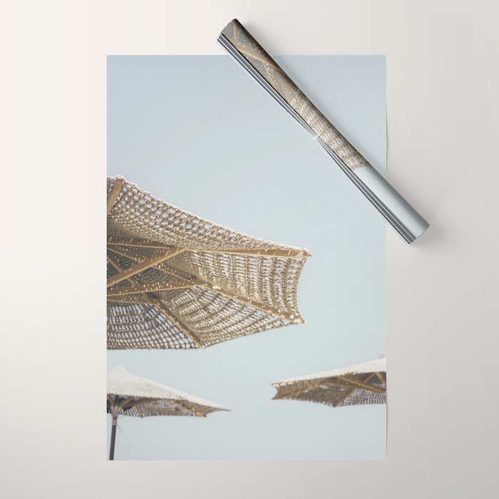 Beach Umbrellas Wrapping Paper Gallery Image 1