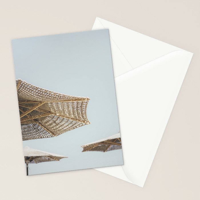 Beach Umbrellas Stationery Card Gallery Image 2