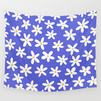 Daisies -- Blue Wall Tapestry Gallery Image 4