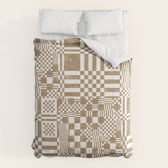 Warm Vintage Checks Comforter Gallery Image 1
