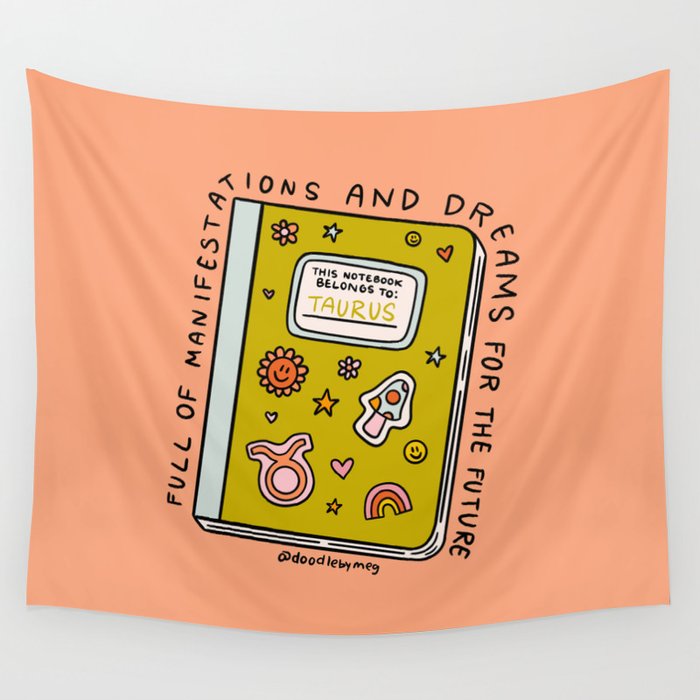Taurus Notebook Wall Tapestry Gallery Image 4