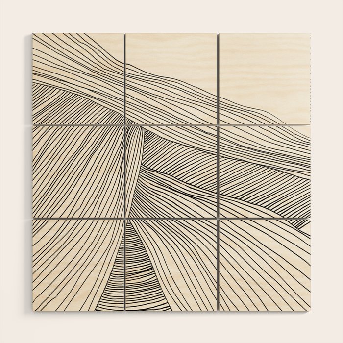 Wave Wood Wall Art Gallery Image 1