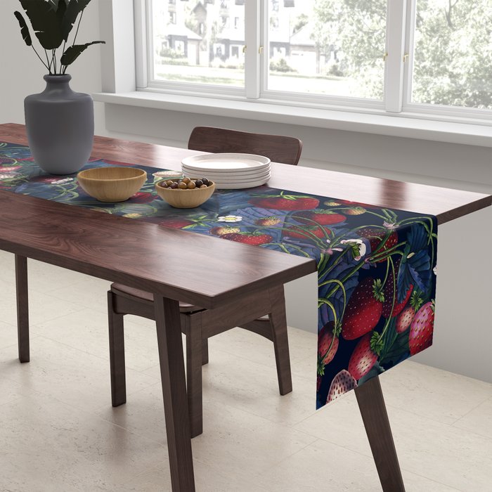 Strawberry Fields Forever III - Night Table Runner Gallery Image 2