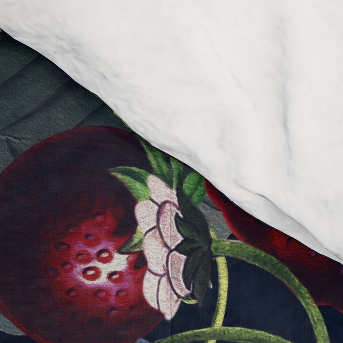 Strawberry Fields Forever III - Night Comforter Gallery Image 4