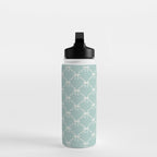 Bows & Ribbons Pattern XXVIII Pastel Mint Green Water Bottle Gallery Image 3