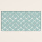 Bows & Ribbons Pattern XXVIII Pastel Mint Green Desk Mat Gallery Image 3