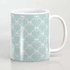 Bows & Ribbons Pattern XXVIII Pastel Mint Green Coffee Mug Gallery Image 1