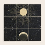 Moon And Sun Wood Wall Art Gallery Image 1