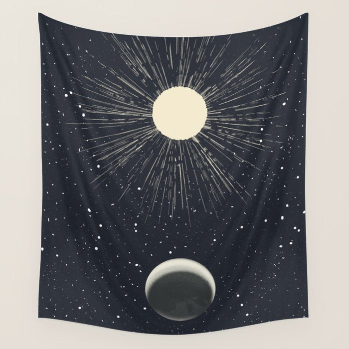 Moon And Sun Wall Tapestry Gallery Image 4