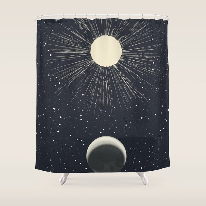 Moon And Sun Shower Curtain Gallery Image 1