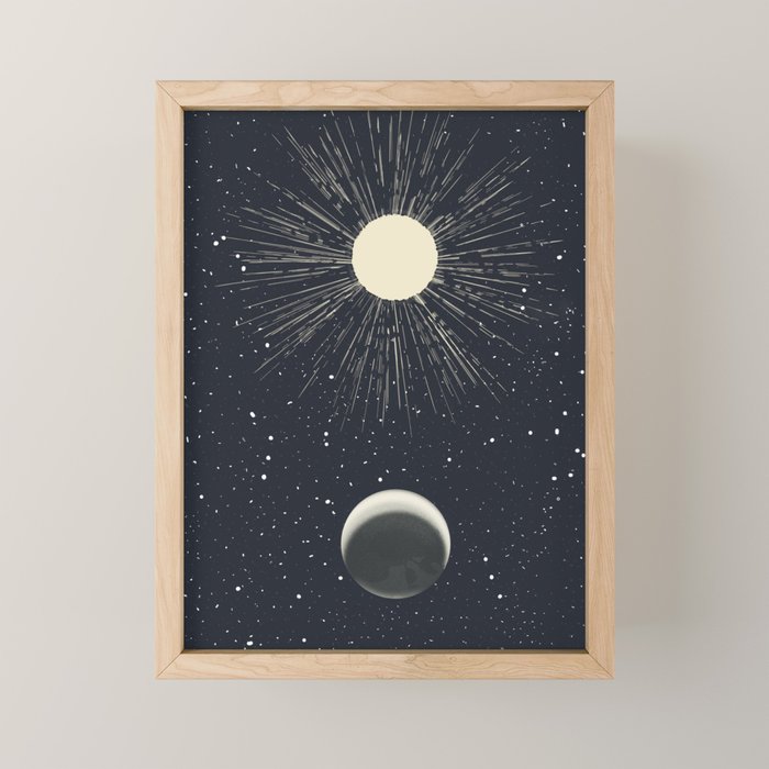 Moon And Sun Mini Art Print Gallery Image 1