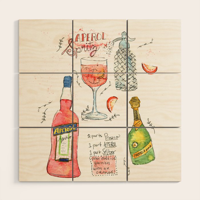 Italian Spritz Wood Wall Art Gallery Image 1