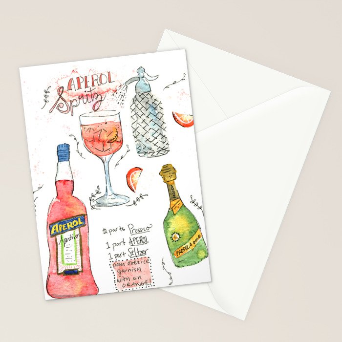 Italian Spritz Stationery Card Gallery Image 2