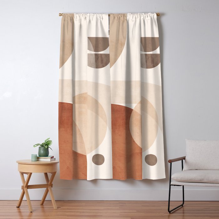 Abstract Minimal Shapes 16 Window Curtain Gallery Image 5