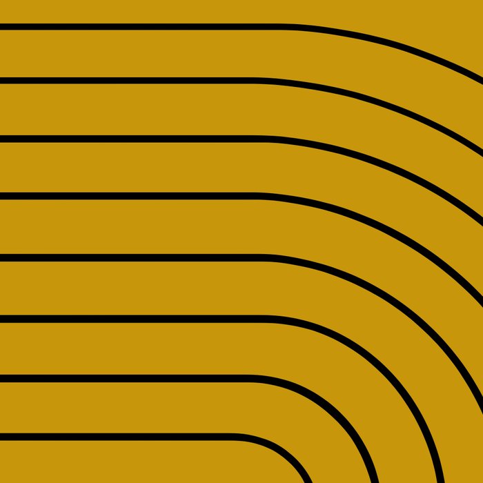 Minimal Arch VII Ochre Modern Geometric Lines Coffee Mug Gallery Image 2