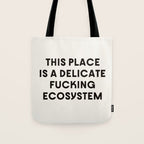 Delicate Fucking Ecosystem - The Bear Funny Saying Tote Bag Gallery Image 1